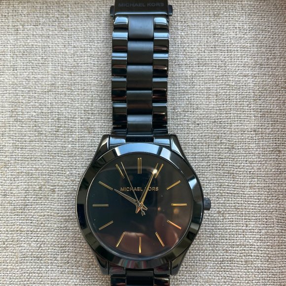 Michael Kors Black Metal Watch main image 4